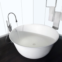 Gessi Goccia напольный термостатический смеситель для ванны с ручным душем (внешняя часть), цвет: хром - Gidratop.ru изображение