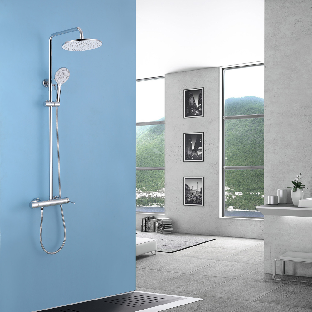 Душевая стойка ABBER Emotion AF8816L с изливом, хром - Gidratop.ru изображение