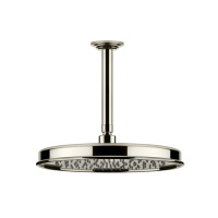 GESSI VENTI20 верхний душ Oslash;300 мм., с потолочным держателем 293 мм., цвет Nickel PVD - Gidratop.ru изображение