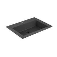 Раковина VCB-13600B из кварца, цвет черный - Gidratop.ru изображение