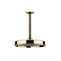GESSI VENTI20 верхний душ Oslash;200 мм., с потолочным держателем 288 мм., цвет Brass PVD - Gidratop.ru изображение