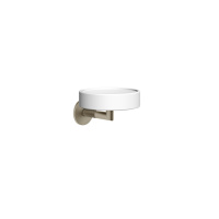 Gessi Anello мыльница настенная белая, цвет Finox Brushed Nickel - Gidratop.ru изображение