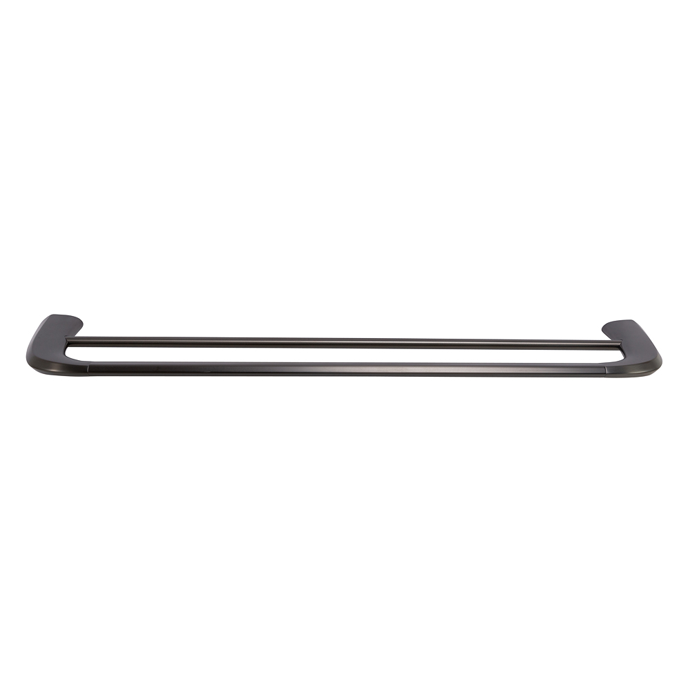 LINER-THD-60-GM Полотенцедержатель двойной 60 см, исполнение оружейная сталь - Gidratop.ru изображение