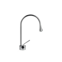 Gessi Goccia смеситель для раковины на 1 отверстие, излив 174мм R=90, цвет: хром - Gidratop.ru изображение