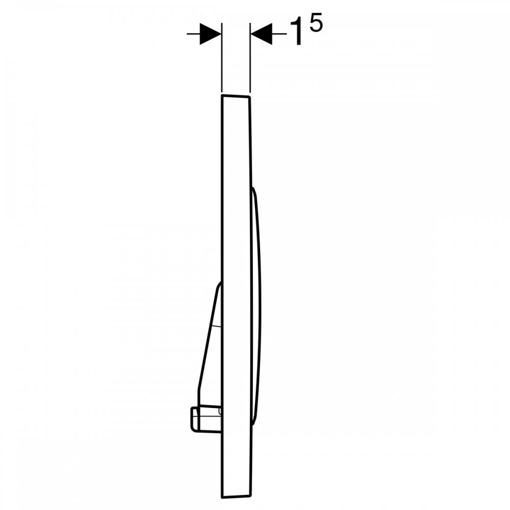Клавиша Geberit Sigma Type 20 115.882.JT.1, двойной смыв, белый/глянцевый хром (не оставляет отпечатки пальцев) - Gidratop.ru изображение
