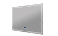 Зеркало с LED подстветкой, К6500, сенсорным выключателем Touch System, системой антизапотевания, с радио и реверсивнаятчиком температуры 45064, 120x90 - Gidratop.ru изображение