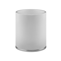 Gessi Tondo корзина для мусора цвет:  белая/хром - Gidratop.ru изображение