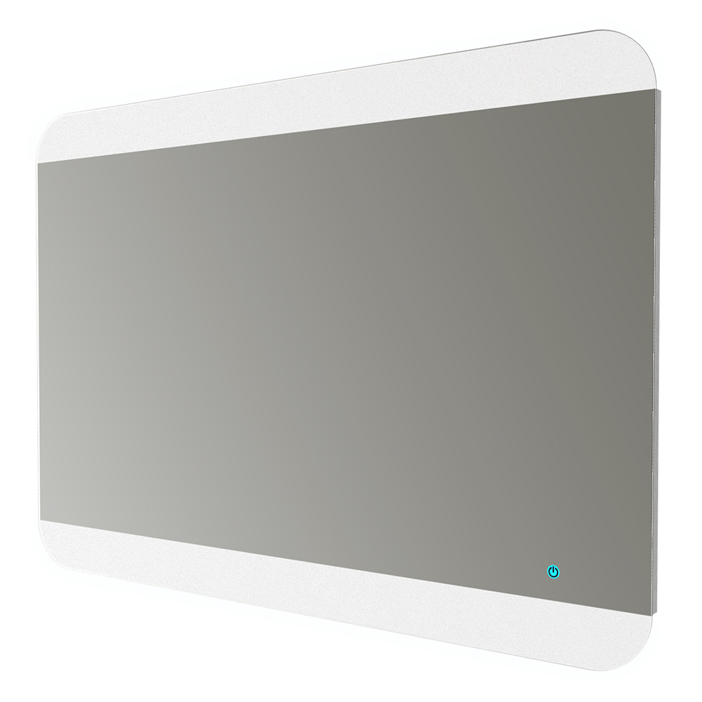 Зеркало со встроенной LED подсветкой и сенсорным выключателем Touch System, реверсивное 45005, 100х70 - Gidratop.ru изображение