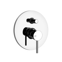 Gessi Emporio Via tortona внешние части для настенного смесителя с автоматическим переключателем ванна-душ, цвет: Chrome - Gidratop.ru изображение