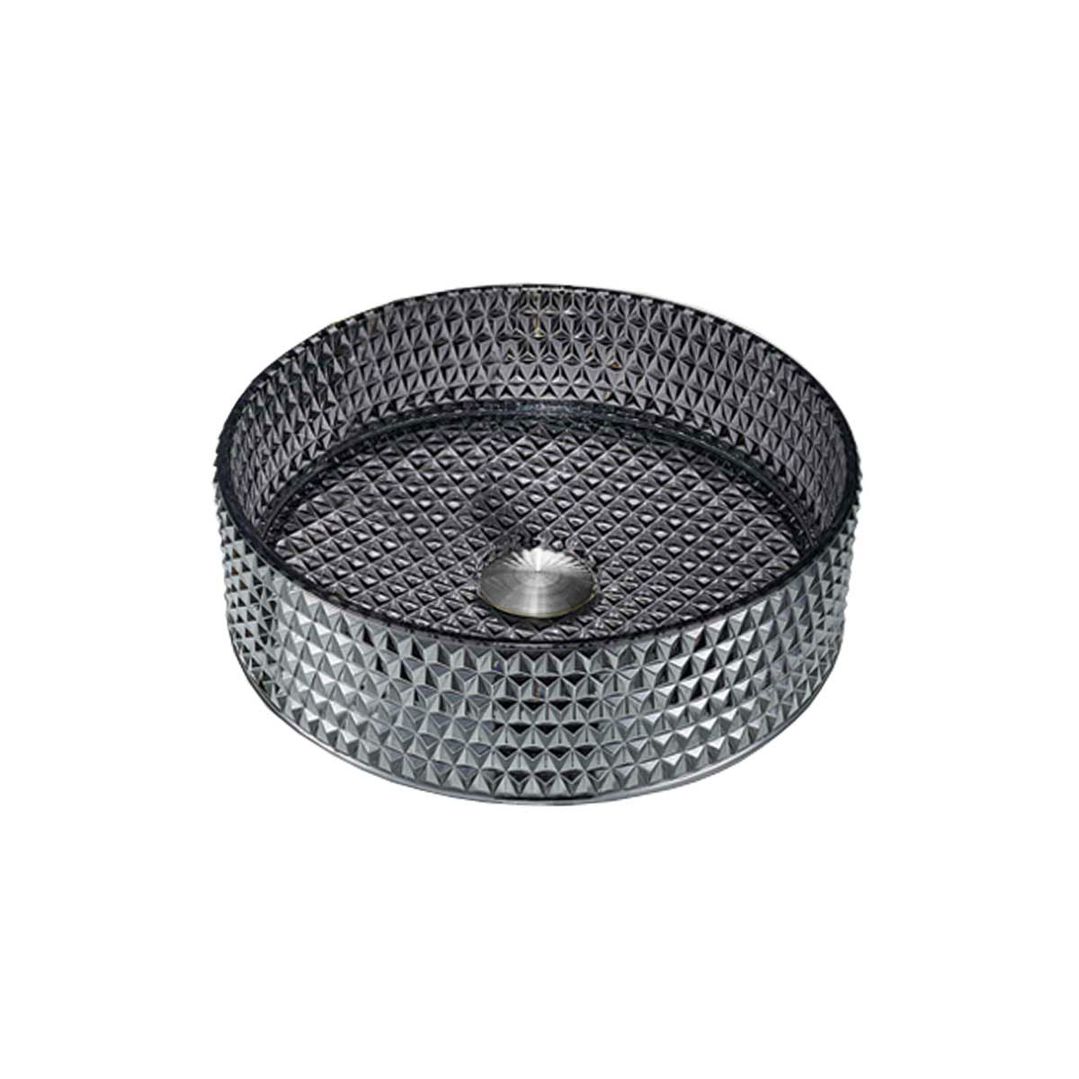 Раковина стеклянная Vincea VBS-5GL03, 400*400*125, накладная, цвет черный - Gidratop.ru изображение