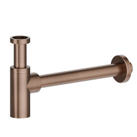 Newform X-STEEL 316 Сифон для раковины под донный клапан, L=300 мм цвет: PVD Brushed copper bronze - Gidratop.ru изображение