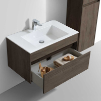 База под раковину Chiara 800 подвесная, 1 выкатной ящик soft-close, R.Oak - Gidratop.ru изображение