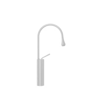 Gessi Goccia смеситель для раковины на 1 отверстие, высокий, излив 174мм R=90, цвет: белый - Gidratop.ru изображение