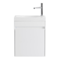 PIETRA MINI База под раковину подвесная, левостороннее исполнение PIETRA MINI-460-1A-SO-BL-L, Bianco Lucido 454x257x520
