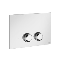 GESSI VENTI20 клавиша смыва для унитаза двойная, для инсталляций Geberit Sigma8 и Sigma12, цвет хром - Gidratop.ru изображение