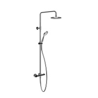 Gessi Emporio shower настенный смеситель-термостат, душевая головка, переключатель, штанга, шланг, душ, цвет: Chrome