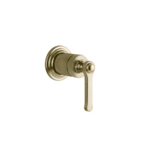 GESSI VENTI20 смеситель встраиваемый, однорычажный, внешняя часть, цвет Brushed Brass PVD - Gidratop.ru изображение