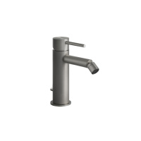 GESSI 316 смеситель для биде на 1 отверстие с донным клапаном, излив 118мм, цвет: steel brushed - Gidratop.ru изображение