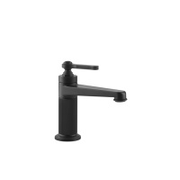GESSI VENTI20 смеситель для раковины на 1 отверстие, однорычажный, в комплекте с донным клапаном, цвет черный матовый - Gidratop.ru изображение