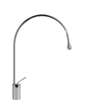 Gessi Goccia смеситель для раковины на 1 отверстие, высокий, излив 387мм R=197, цвет: хром - Gidratop.ru изображение
