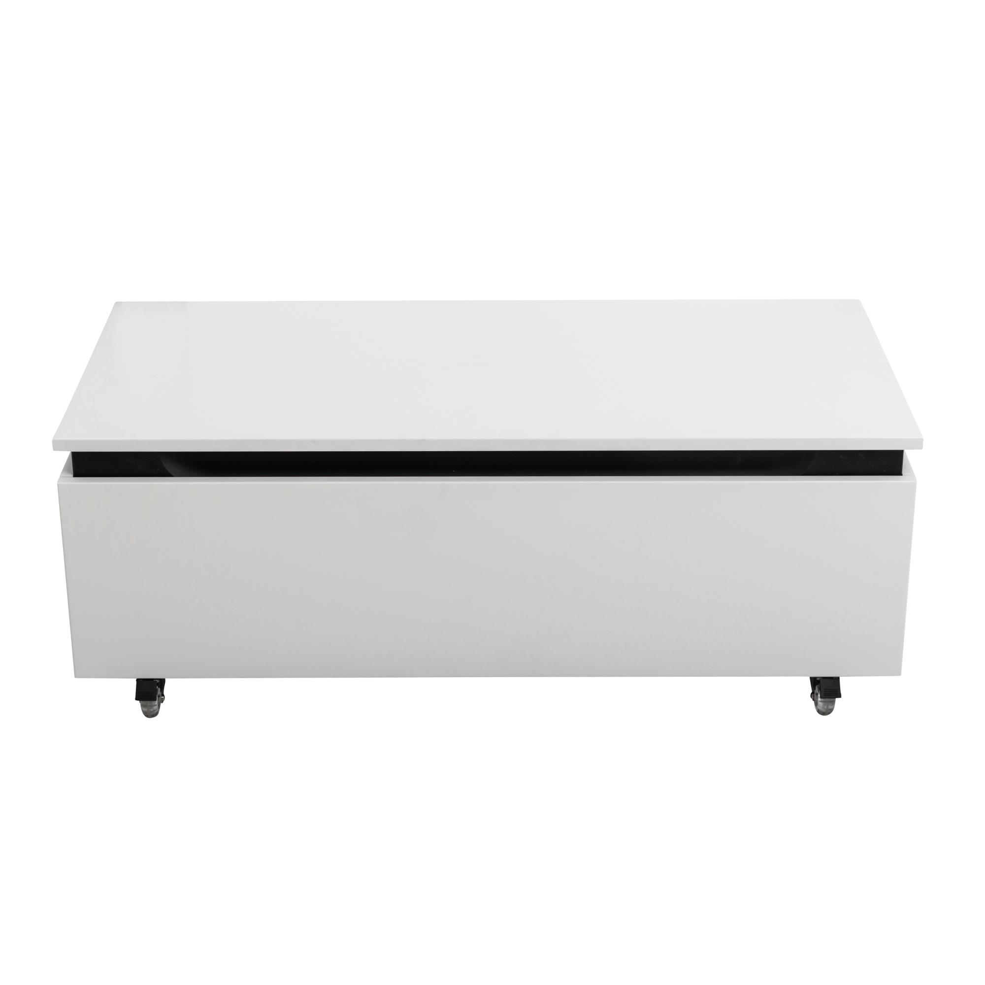 SLIDER Тумба с одним выкатным ящиком, Bianco Opaco, 996x476x300, SLIDER-1000-1C-PI-BO - Gidratop.ru изображение
