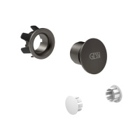 Gessi GESSI 316 комплект заглушек для перелива и боковых отверстий, цвет Black Metal Brushed PVD - Gidratop.ru изображение