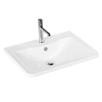 Раковина из литьевого мрамора, 700х455х145, BB700/455-LV-MR-ALR - Gidratop.ru изображение