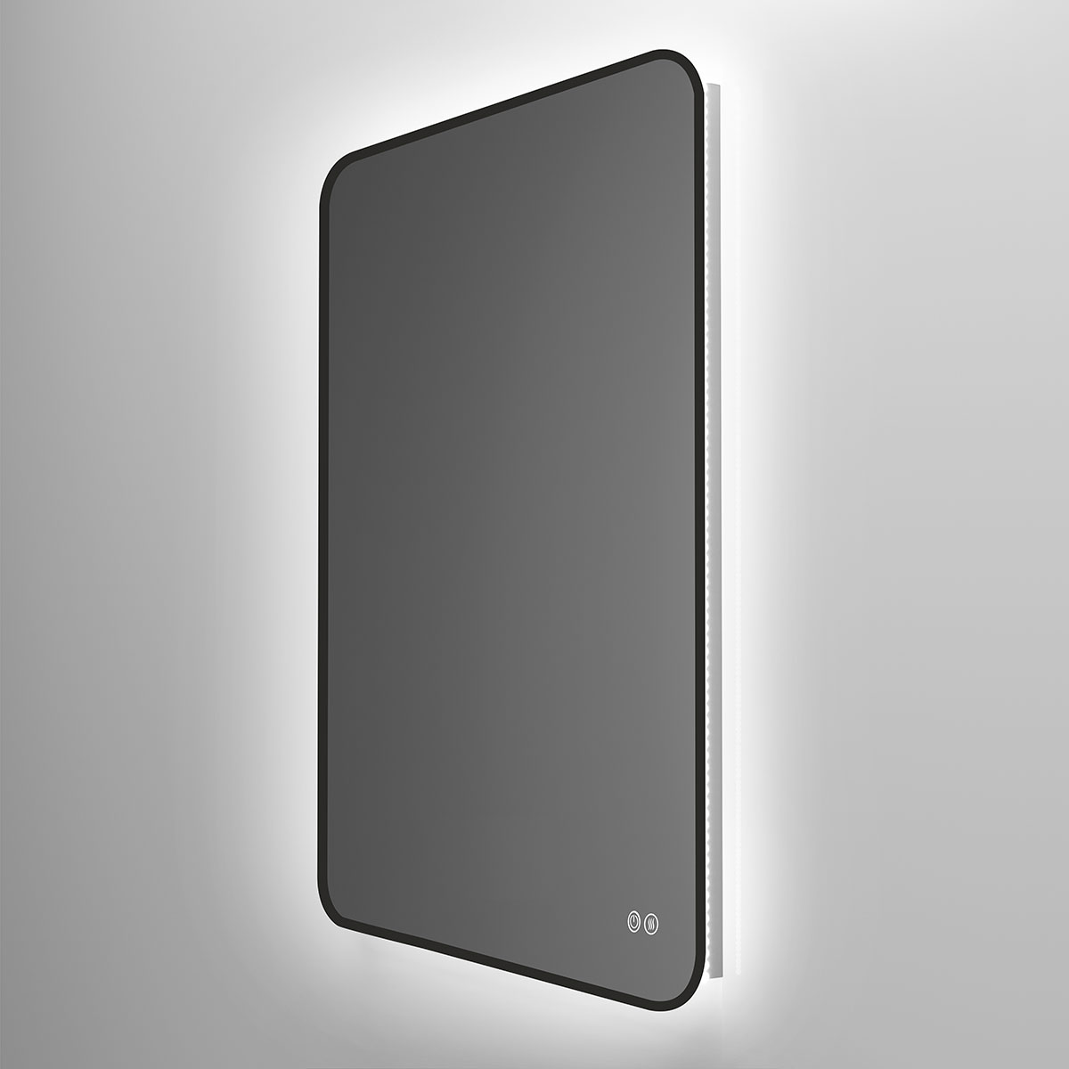 Зеркало LED VLM-3VC500B-2 500х700 c сенсорным выключателем и диммером, антизапотевание - Gidratop.ru изображение