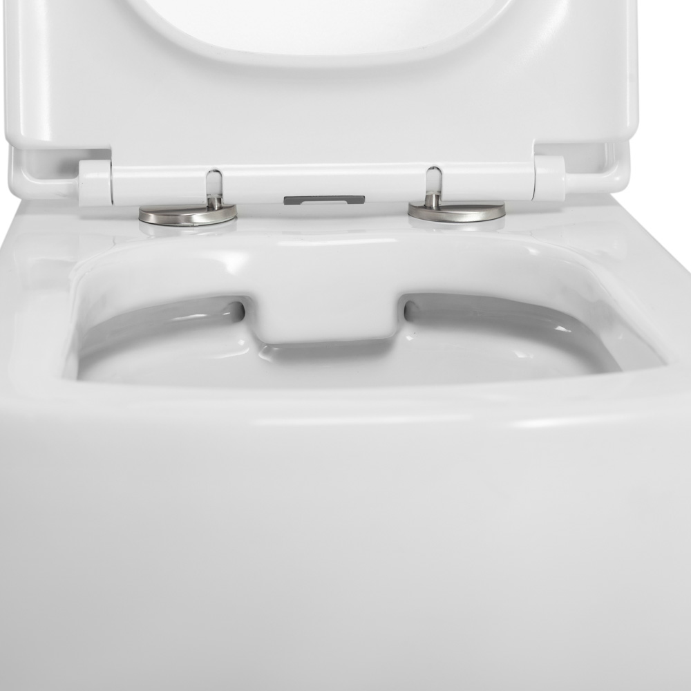 Унитаз подвесной безободковый BelBagno CARINA BB514CHR/BB5046SC - Gidratop.ru изображение