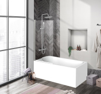 Душевая шторка на ванну BelBagno UNO-V-1-80/150-C-Cr - Gidratop.ru изображение