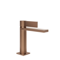 GESSI  INVERSO DIAMANTATO смеситель для раковины с донным клапаном StopGo и соединительными шлангами, цвет: Copper Brushed PVD - Gidratop.ru изображение