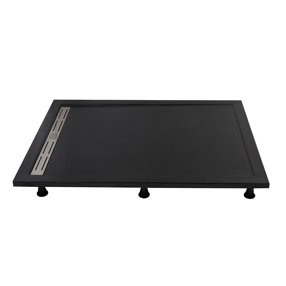 Поддон из искусственного мрамора CEZARES TRAY-AS-AH-120/90-30-NERO - Gidratop.ru изображение