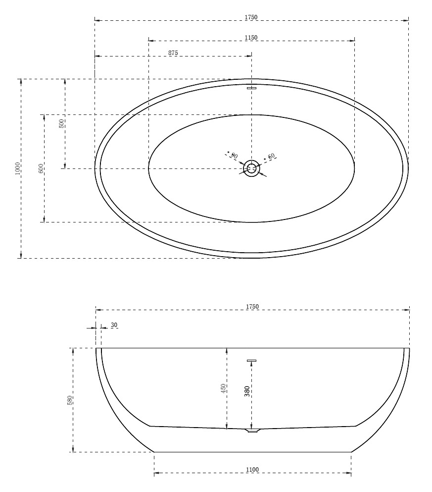 Акриловая ванна ABBER AB9249-1.7 белая - Gidratop.ru изображение