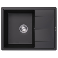 Кухонная мойка ABBER Quarz AQ2903B черная - Gidratop.ru изображение