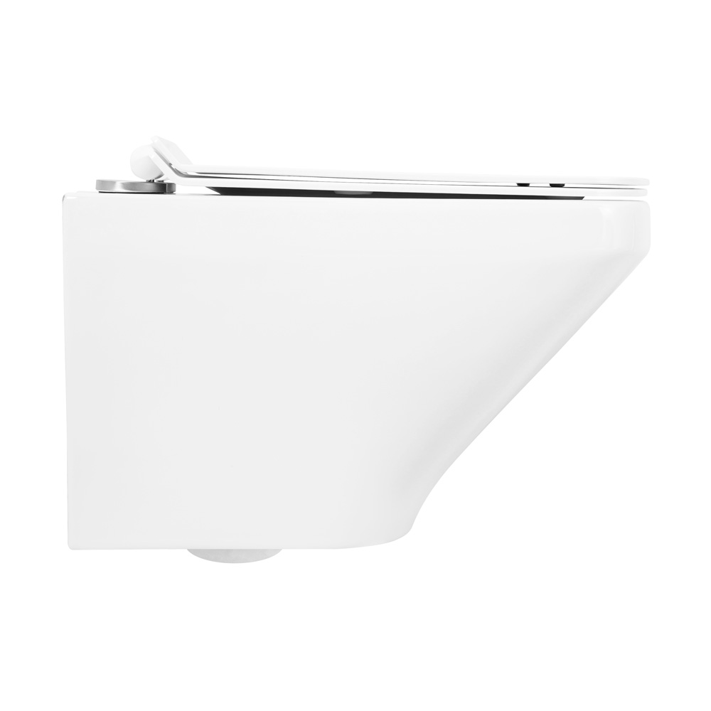 Унитаз подвесной безободковый BelBagno SELA BB3201CHR/BB3201SC - Gidratop.ru изображение