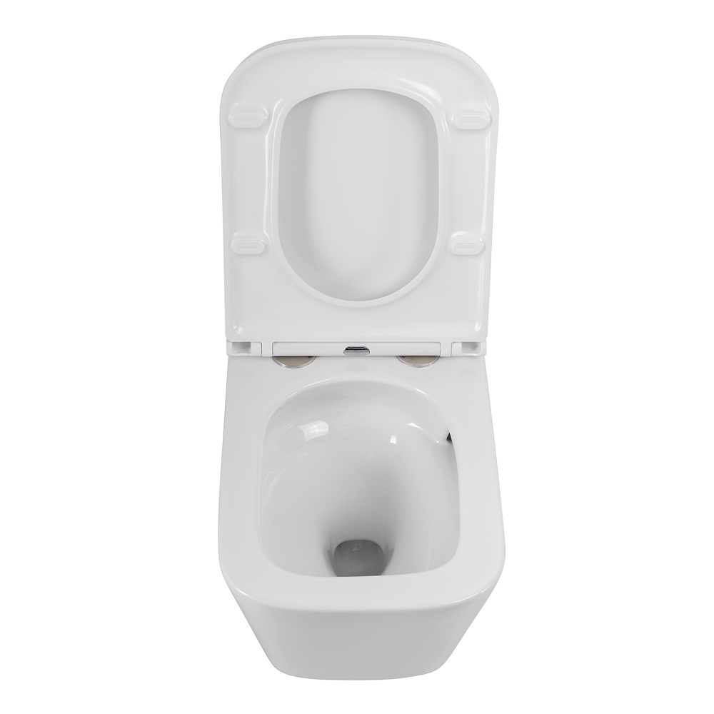 Унитаз подвесной безободковый со смывом TORNADO BelBagno ARDENTE-TOR BB520CH-TOR/BB2322SC - Gidratop.ru изображение