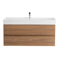 MOLVENO 46 База под раковину подвесная с двумя выкатными ящиками, Noce Chiaro, 1200x460x500, MOLVENO 46-120-2C-SO-NC - Gidratop.ru изображение