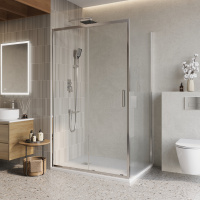 Душевой уголок BelBagno LUCE-AH-1-100/90-C-Cr - Gidratop.ru изображение