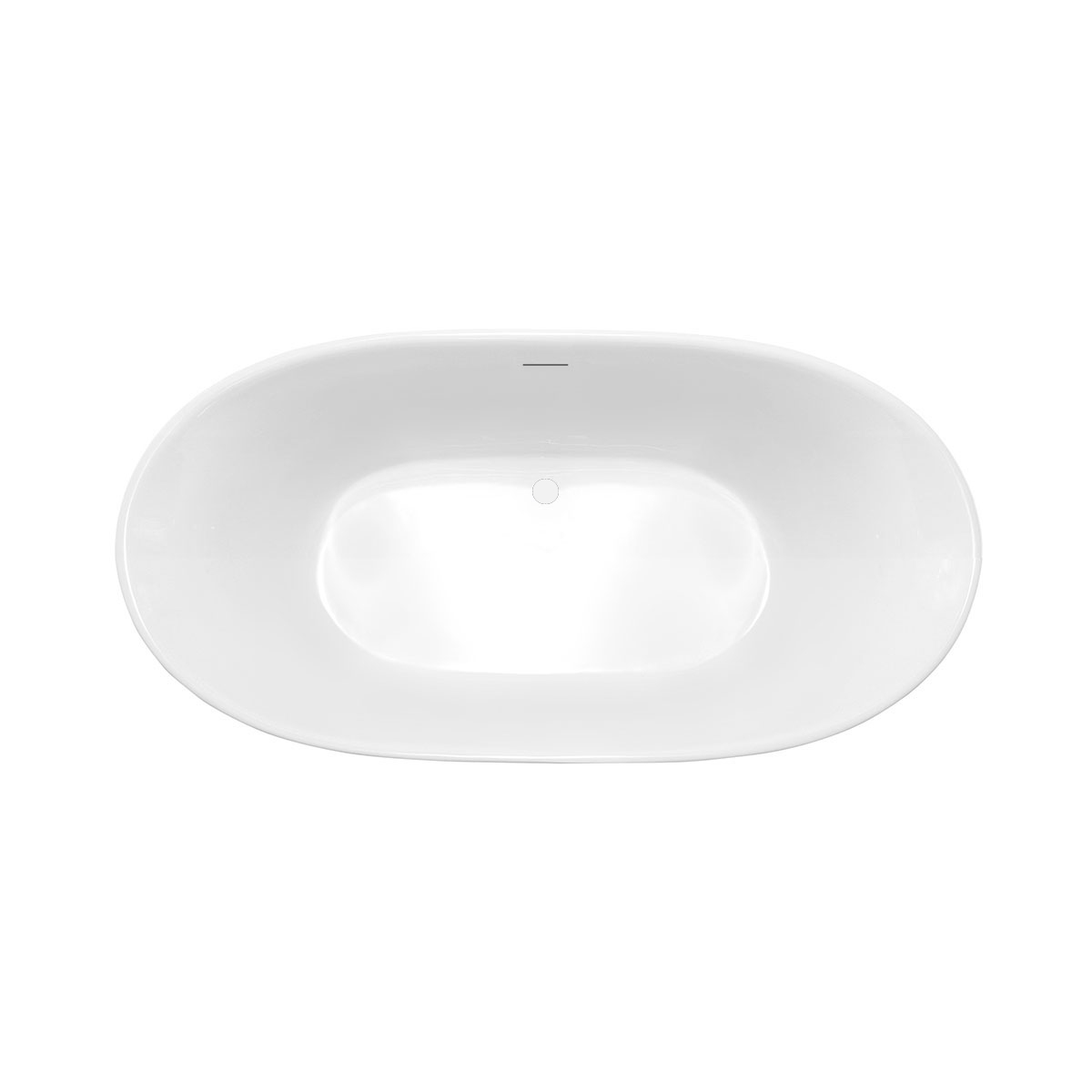 Ванна акриловая Vincea VBT-405-1600, 1600*780*580, цвет белый, щелевой перелив - Gidratop.ru изображение