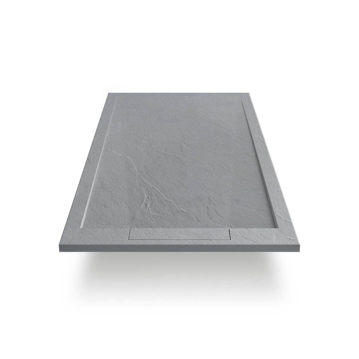 Поддон для душа из искусственного камня VST-4SRL9012G, 900*1200*25, серый - Gidratop.ru изображение