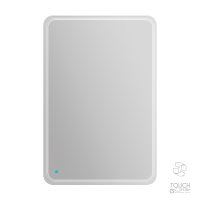 Зеркало со встроенной LED подсветкой и сенсорным выключателем Touch system, реверсивное 45028, 60x90 - Gidratop.ru изображение
