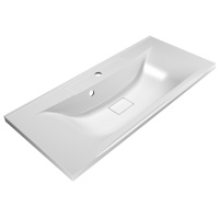 Раковина из литьевого мрамора, 1000x445x150, BB1000/445-LV-MR-PR - Gidratop.ru изображение