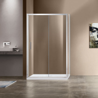 Душевой уголок Garda VSR-1G8016CL, 1600*800, хром, стекло прозрачное - Gidratop.ru изображение