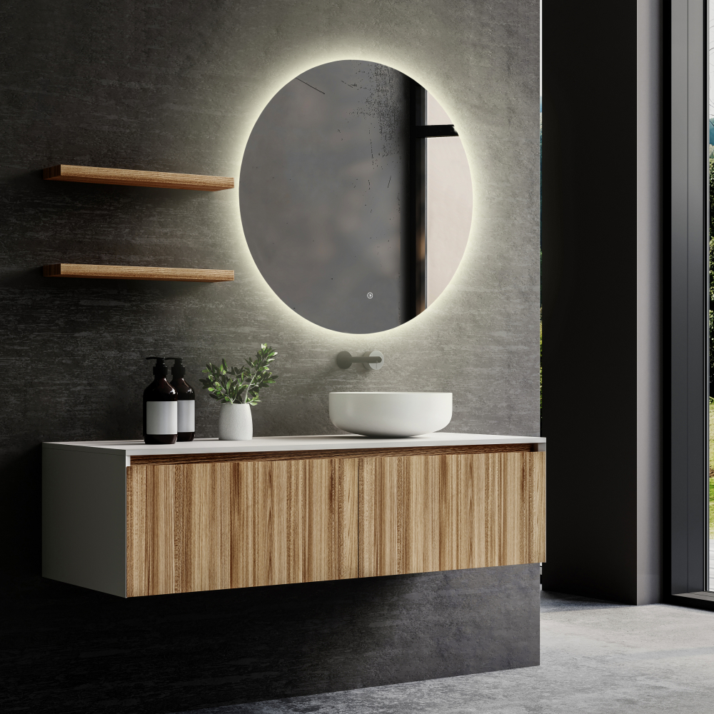 Зеркало ABBER Mond AG6203SL-1.0 с подсветкой, сенсорный выключатель, диммер - Gidratop.ru изображение