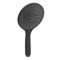 Gessi Emporio shower 3-позиционная душевая лейка с защитой отизвесткового налёта с черным диском, цвет: Black XL - Gidratop.ru изображение