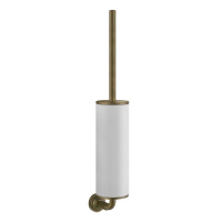 GESSI VENTI20 ершик для унитаза подвесной, цвет белый, фурнитура Antique Brass - Gidratop.ru изображение