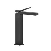 Gessi Rettangolo K смеситель для раковины на 1 отверстие, излив 128мм, цвет: черный - Gidratop.ru изображение