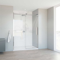Душевая дверь Como Soft VDS-1CS150CL, 1500, хром, стекло прозрачное - Gidratop.ru изображение