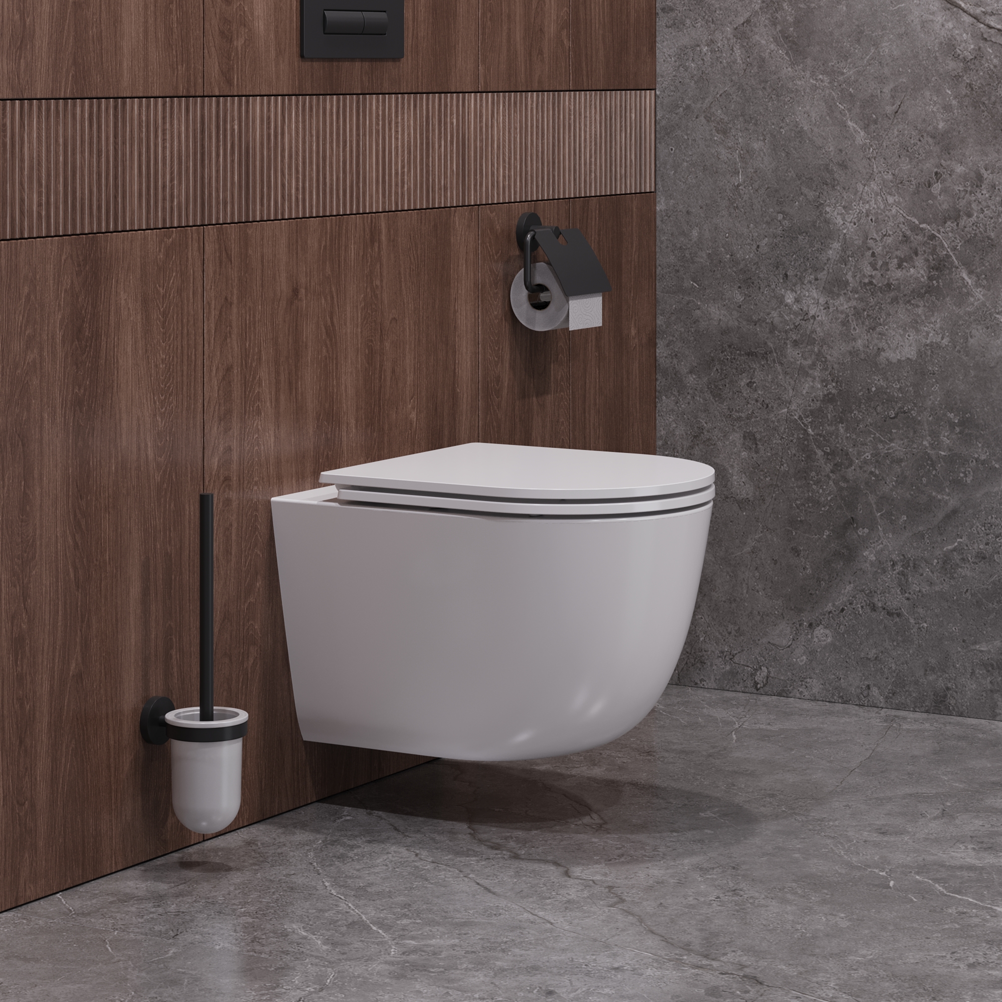 Унитаз подвесной безободковый с сиденьем CEZARES RELAX CZR-38088-49-TH-TOR/SC - Gidratop.ru изображение