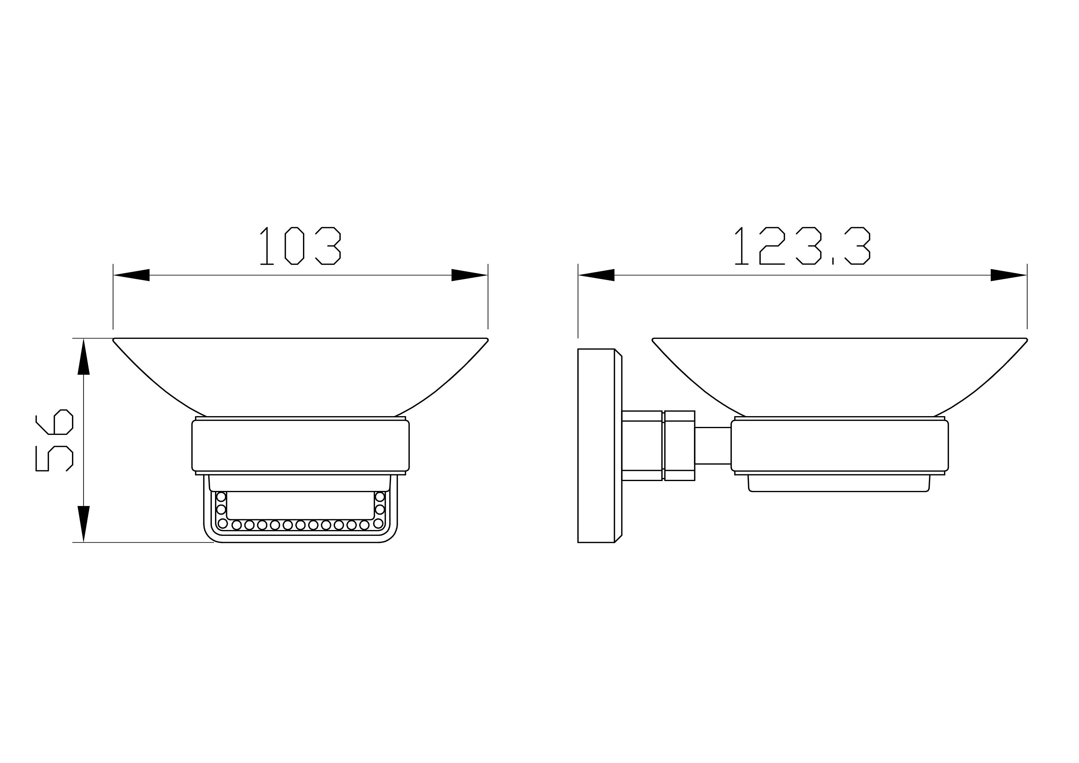 Мыльница с держателем WONZON & WOGHAND ROMA, Бронза (WW-7222) - Gidratop.ru изображение